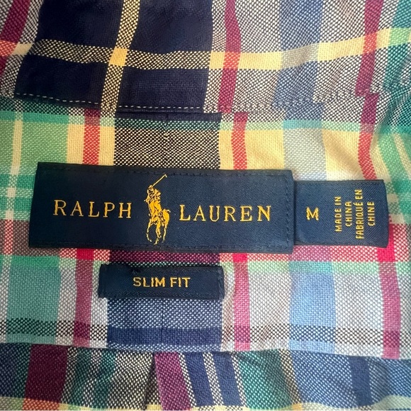 Ralph Lauren men’s slim fit 100% cotton short sleeve button down. Size M. - Picture 2 of 7